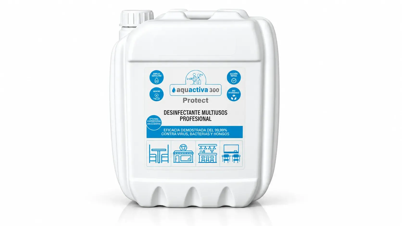 Aquactiva 300 para la desinfección de superficies y equipos en industria alimentaria