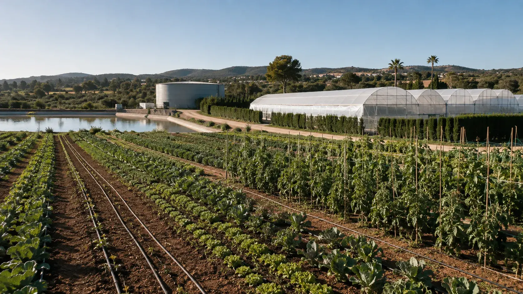 Soluciones de agua y energía por sector aplicadas a una explotación agrícola