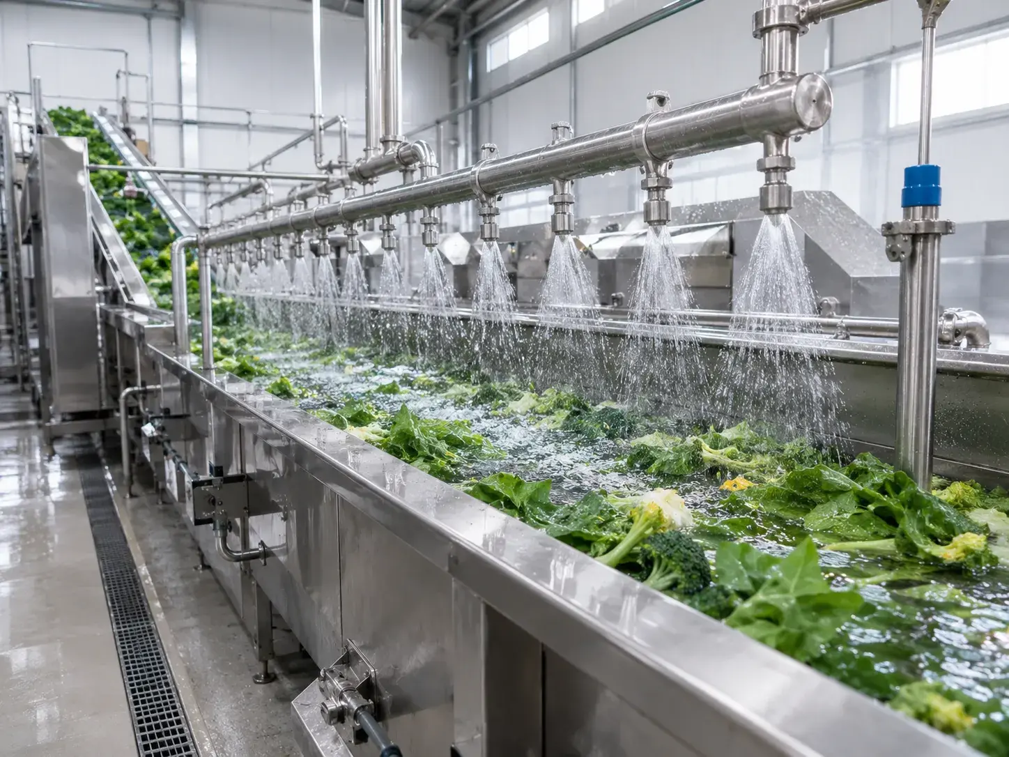 Tratamiento del agua de proceso en una instalación de industria agroalimentaria